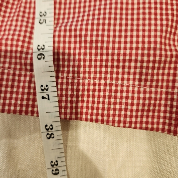 Vintage Marsh Landing 100% Cotton Spring Red Gingham Coat Size Large Retro - Picture 12 of 15